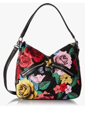 Vera Bradley Carry On Vivian Hobo Bag in Havana Rose Print